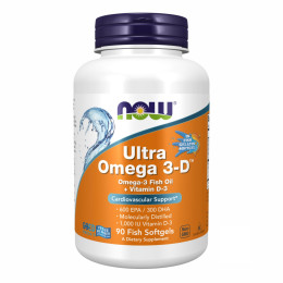 Ultra Omega 3-D Softgels - 90 fsg Now Foods