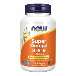 Super Omega 3-6-9 1200 mg - 90 sgels Now Foods