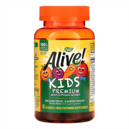 Premium Kids Multivitamin - 90 gummies Cherry, Orange Grape Nature's Way