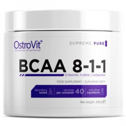 Амінокислоти OstroVit Extra Pure BCAA 8:1:1 200 g (Pure) OstroVit