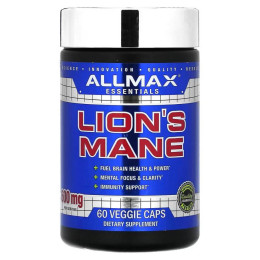 Ежовик гребенчатый AllMax Lion's Mane 600 mg 60 Veggie Caps AllMax Nutrition