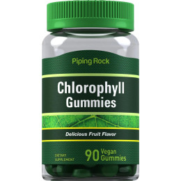 Chlorophyll Gummies (Delicious Fruit), 90 Vegan Gummies Piping Rock