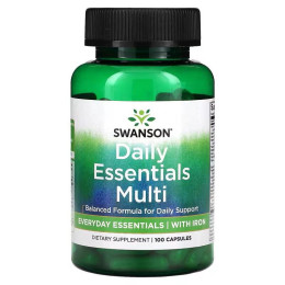 Daily Essentials Multi 100 Capsules Swanson