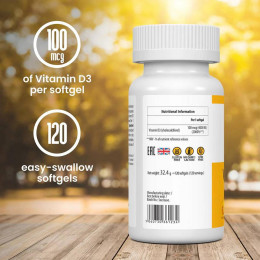 ULTRAVIT Vitamin D3 4000iu 120soft VPLab