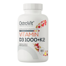 Vitamin D3 1000 + K2 90 tabl OstroVit