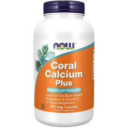 Кораловий кальцій NOW Foods Coral Calcium Plus 250 caps NOW