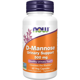 D-манноза NOW D-Mannose 500 mg 60 vcaps NOW