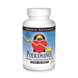 Полікосанол Source Naturals Policosanol, 10 mg, 60 Tablets Source Naturals