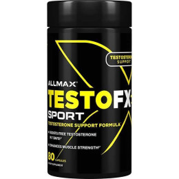 Тестостероновый бустер AllMax Nutrition TestoFX Sport, Testosterone Support Formula 80 Capsules AllMax Nutrition