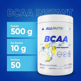 Амінокислоти AllNutrition BCAA Max Support 500 g (Lemon) AllNutrition