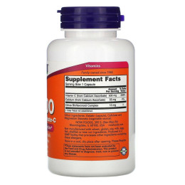 Витамин C-500 аскорбат кальция Now Foods (Calcium Ascorbate-C) 500 мг 100 капсул