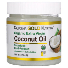 Кокосовое масло California Gold Nutrition (Coconut Oil) 473 мл