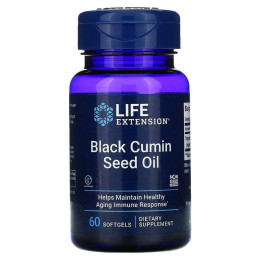 Масло семян черного тмина Life Extension (Black Cumin Seed Oil) 60 жевательных капсул