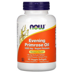 Масло энотеры вечерней примулы Now Foods (Evening Primrose Oil) 1000 мг 90 капсул