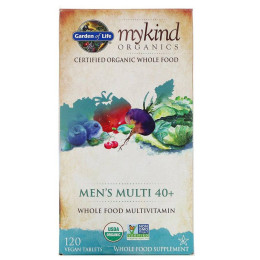 Витамины для мужчин 40+ Garden of Life (KIND Organics Men's Multi 40+) 120 таблеток