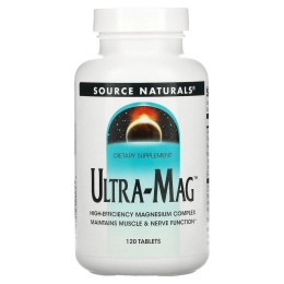 Магний, комплекс Ультра-Маг, Ultra-Mag Magnesium Complex. Source Naturals, 120 таблеток