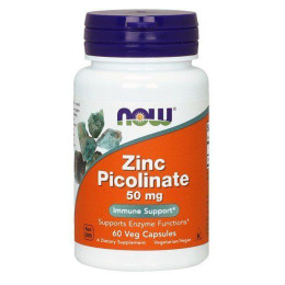 Пиколинат цинка Now Foods (Zinc Picolinate) 50 мг 60 капсул