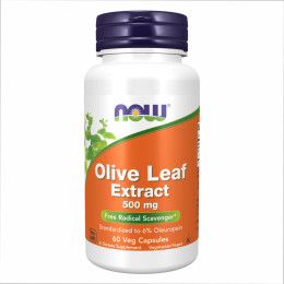 Olive Leaf Extract 500 mg - 60 veg caps Now Foods