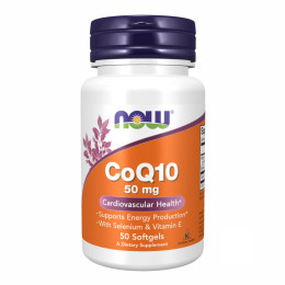 CoQ10 50mg - 50 Softgels Now Foods