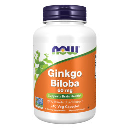 Ginkgo Biloba 60mg - 240 vcaps Now Foods