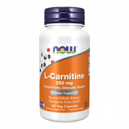 L-Carnitine 250mg - 60 vcaps Now Foods