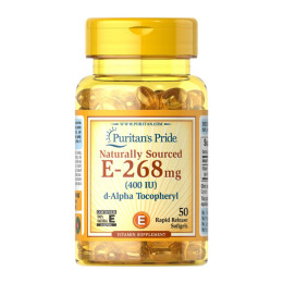 Vitamin E 268 mg 400 IU - 50 softgels Puritans Pride