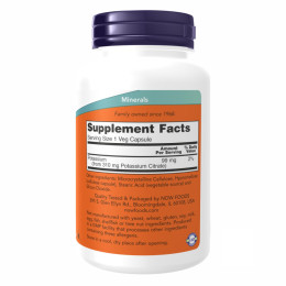 Potassium Citrate - 180 vcaps Now Foods