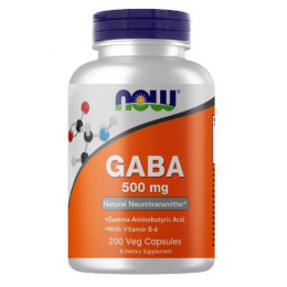 GABA 500mg - 200 veg caps Now Foods