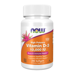 VIT D-3 10,000 IU - 240 sgels Now Foods