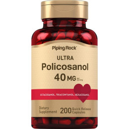 Ultra Policosanol 40 mg 200 Capsules Piping Rock