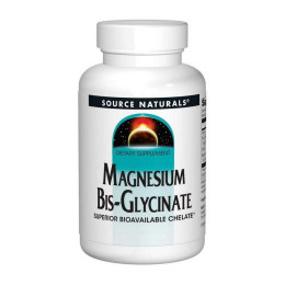 Магній Source Naturals Magnesium Bis-Glycinate 60 Tabs Source Naturals