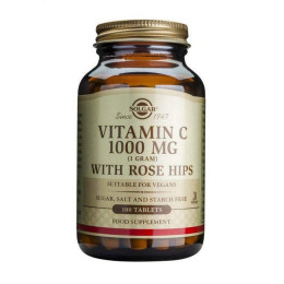 Вітамін С Solgar Vitamin C 1000 mg With Rose Hips 100 Tablets Solgar