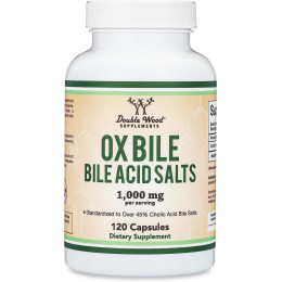 Жовчні кислоти Double Wood Ox Bile Acid Salts 1000 mg, 120capsules