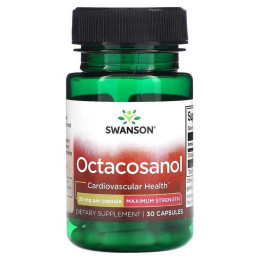 Октакозанол Swanson Octacosanol Maximum Strength 20 mg 30 Capsules Swanson