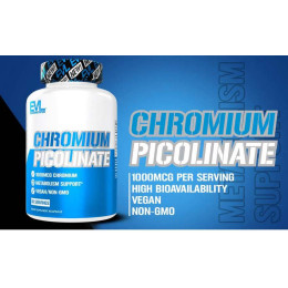 Chromium Picolinate, 1,000 mcg, 30 Capsules Evlution Nutrition