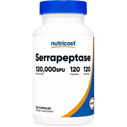 Серрапептаза Nutricost Serrapeptase 40,000 SPU 120 Capsules Nutricost