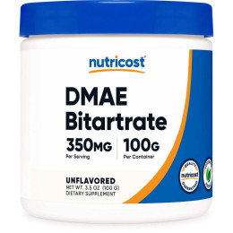 ДМАЭ Nutricost DMAE Bitartrate 350 mg 100 g (Unflavored) Nutricost