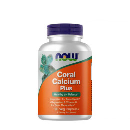 Коралловый кальций NOW Foods Coral Calcium Plus 100 Veg Capsules NOW