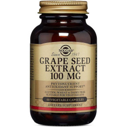 Экстракт виноградных косточек Solgar Grape Seed Extract, 100 mg, 60 Vegetable Capsules Solgar