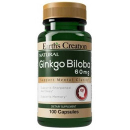 Гинкго билоба Earth's Creation Ginkgo Biloba 120 mg 60 caps Earth's Creation