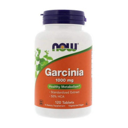 Екстракт Гарцинії камбоджійської NOW Garcinia 1000 mg 120 tabs NOW