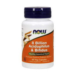 Пробиотики NOW 8 Billion Acidophilus & Bifidus 60 caps NOW