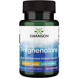 Прегненолон Swanson Pregnenolone - High Potency 25 mg 60 Caps Swanson