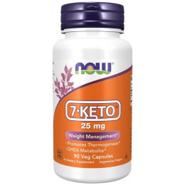 7 кето Дегідроепіандростерон Now 7-Keto 25 mg 90 Veg Capsules NOW