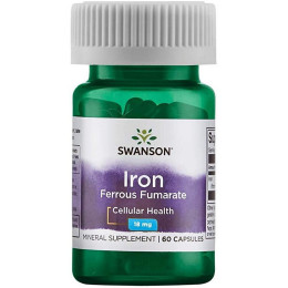 Iron (Ferrous Fumarate) 18 mg 60 caps Swanson