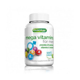 Комплекс вітамінів для чоловіків Quamtrax Mega Vitamins for Men 60 tabl