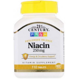 Ніацин Niacin 250 mg 110 Tablets 21st Century