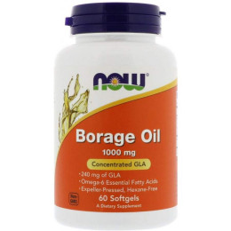 Олія огірника NOW Borage Oil 1000 mg 60 softgels NOW