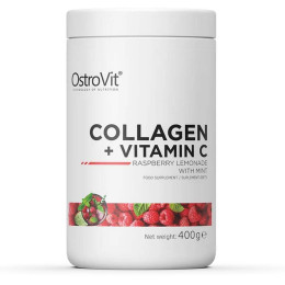 Коллаген Collagen + Vitamin C 400g (Raspberry limonade with mint) OstroVit