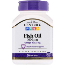 Омега Fish Oil 1000 mg, 60 Softgels 21st Century